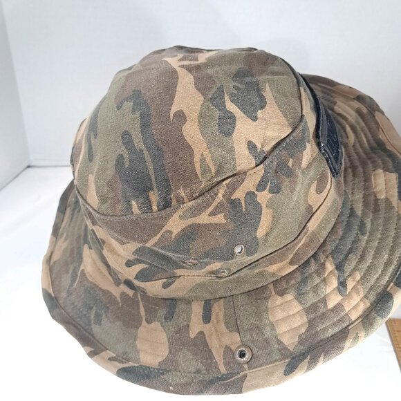 Volcom Stone Bucket Boonie Hat Camo Camouflage fishing Camp Hike Boat sun O/s - Picture 8 of 13